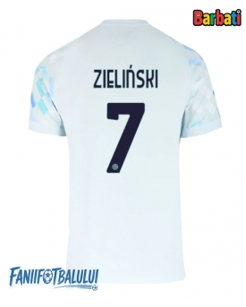 Inter Milan Piotr Zielinski #7 Tricou Fotbal Replică 2025-26 Barbati Deplasare
